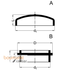 Aliaxis Endkappe kurz PE-Abfluss d 160