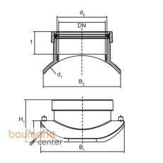 Aliaxis �berg.Sattel ASA VL KG d 450/d 160 Vakuum Loading FRIAFIT