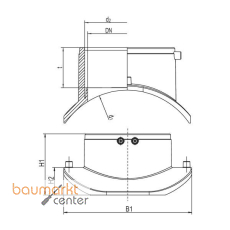 Aliaxis Abwassersattel ASA VL d 225 /d 160 Vakuum Loading FRIAFIT