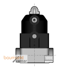 Aliaxis 2/2-W-Membranventil CM/CP, PP, Typ 190 Gewindemuffe, NC, R1/2'', PN6