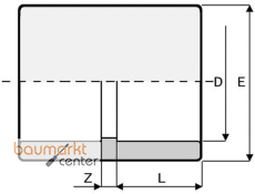 Aliaxis Muffe, PVC-U d 16, MA1 Auslaufartkel