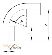 Aliaxis Nahtlose Rohrbogen 90 Gr. gedr. PE100 SDR 17 de 50 SBE-90 Aliaxis Nahtlose Rohrbogen 90 Gr. gedr. PE100 SDR 17 de 50 SBE-90