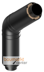 Aliaxis Bogen 45 Gr. Doppelrohr d 200 x 125 Rohr d1 200