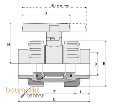 Aliaxis KH PVC-U Schw.muffe EPDM d 110 1V322