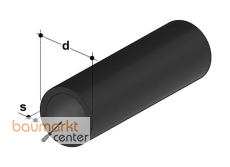 Aliaxis Druckrohr PE 100 schwarz SDR 33 L= 6 m d 125 x 3,9