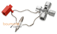 KNIPEX 00 11 02 Schaltschrankschl�ssel der Standard Schaltschrankschl�ssel 44 mm