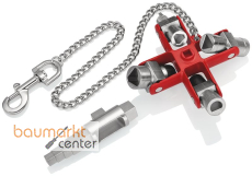 KNIPEX 00 11 06 V01 Universal-Schl�ssel "Bau" der Standard Schaltschrankschl�ssel 96 mm