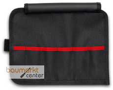 KNIPEX 00 19 92 V01 LE Werkzeug-Rolltasche f�r isolierte Pinzetten 5 F�cher 90 mm