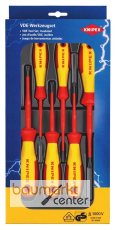 KNIPEX 00 20 12 V05 VDE Schraubendreher-Paket PlusMinus / Schlitz 6-teilig
