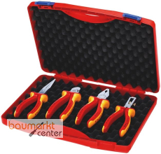KNIPEX 00 20 15 Werkzeug-Box "RED" Elektro Set 1 4-teilig 275 mm KNIPEX 00 20 15 Werkzeug-Box "RED" Elektro Set 1 4-teilig 275 mm