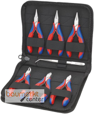 KNIPEX 00 20 16 Elektronikzangen-Set mit Werkzeugen für Arbeiten an elektronischen Bauteilen 7-teilig 215 mm KNIPEX 00 20 16 Elektronikzangen-Set mit Werkzeugen für Arbeiten an elektronischen Bauteilen 7-teilig 215 mm