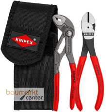 KNIPEX 00 20 72 V02 Mini-Zangenset in Werkzeugg�rteltasche 1 x 87 01 150, 1 x 74 01 160 160 mm