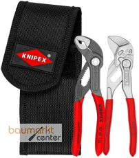 KNIPEX 00 20 72 V04 Mini-Zangenset in Werkzeugg�rteltasche 1 x 87 01 125, 1 x 86 03 125 160 mm