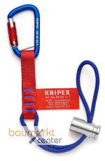 KNIPEX 00 50 13 T BK Adapterschlaufen mit fixiertem Materialkarabiner Zur Werkzeug-Absturzsicherung 186 mm KNIPEX 00 50 13 T BK Adapterschlaufen mit fixiertem Materialkarabiner Zur Werkzeug-Absturzsicherung 186 mm