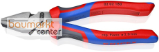 KNIPEX 02 02 180 Kraft-Kombizange mit Comfort-Griffen schwarz atramentiert 180 mm