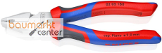 KNIPEX 02 05 180 Kraft-Kombizange mit Comfort-Griffen verchromt 184 mm