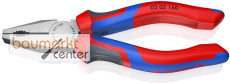 KNIPEX 03 02 160 Kombizange mit Comfort-Griffen schwarz atramentiert 160 mm