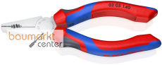 KNIPEX 03 05 140 Kombizange mit Comfort-Griffen verchromt 140 mm
