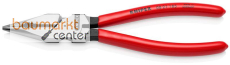 KNIPEX 08 21 185 SB Spitz-Kombizange mit Kunststoff �berzogen schwarz atramentiert 185 mm