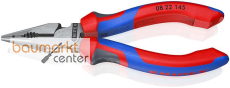 KNIPEX 08 22 145 Spitz-Kombizange mit Comfort-Griffen schwarz atramentiert 145 mm KNIPEX 08 22 145 Spitz-Kombizange mit Comfort-Griffen schwarz atramentiert 145 mm