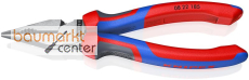 KNIPEX 08 22 185 SB Spitz-Kombizange mit Comfort-Griffen schwarz atramentiert 185 mm