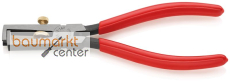KNIPEX 11 01 160 SB Abisolierzange mit �ffnungsfeder, universal mit Kunststoff �berzogen schwarz atramentiert 160 mm