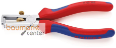 KNIPEX 11 05 160 SB Abisolierzange mit �ffnungsfeder, universal mit Mehrkomponenten-H�llen verchromt 160 mm
