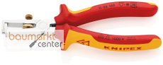 KNIPEX 11 06 160 SB Abisolierzange mit �ffnungsfeder, universal isoliert mit Mehrkomponenten-H�llen, VDE-gepr�ft verchromt 160 mm