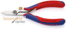 KNIPEX 11 82 130 Elektronik-Abisolierschere mit Mehrkomponenten-H�llen 140 mm