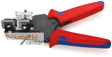 KNIPEX 12 12 02 Pr�zisions-Abisolierzange mit Formmessern mit Mehrkomponenten-H�llen br�niert 195 mm