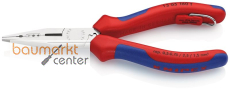 KNIPEX 13 05 160 T BK Verdrahtungszange mit Mehrkomponenten-H�llen, mit integrierter Befestigungs�se zum Anbringen einer Absturzsicherung verchromt 160 mm
