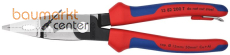 KNIPEX 13 82 200 T Elektro-Installationszange mit Mehrkomponenten-H�llen, mit integrierter Befestigungs�se zum Anbringen einer Absturzsicherung schwarz atramentiert 200 mm