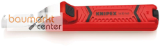 KNIPEX 16 20 165 SB Abmantelungswerkzeug mit Schleppklinge schlagfestes Kunststoffgeh�use 165 mm