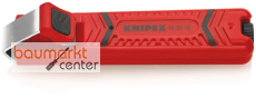 KNIPEX 16 20 16 SB Abmantelungswerkzeug mit Schleppklinge schlagfestes Kunststoffgeh�use 130 mm