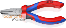 KNIPEX 20 02 140 Flachzange mit Comfort-Griffen schwarz atramentiert 140 mm KNIPEX 20 02 140 Flachzange mit Comfort-Griffen schwarz atramentiert 140 mm