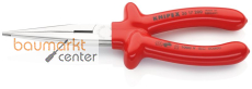 KNIPEX 26 17 200 Flachrundzange mit Schneide (Storchschnabelzange) tauchisoliert, VDE-geprüft verchromt 200 mm KNIPEX 26 17 200 Flachrundzange mit Schneide (Storchschnabelzange) tauchisoliert, VDE-geprüft verchromt 200 mm