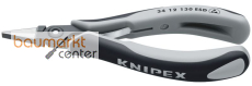 KNIPEX 34 12 130 ESD Pr�zisions-Elektronik-Greifzange ESD mit Mehrkomponenten-H�llen br�niert 130 mm
