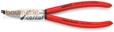 KNIPEX 44 31 J22 Sicherungsringzange f�r Innenringe in Bohrungen 45� gewinkelt mit Kunststoff �berzogen schwarz atramentiert 180 mm