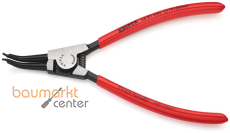 KNIPEX 46 31 A22 Sicherungsringzange f�r Au�enringe auf Wellen 45� gewinkelt mit Kunststoff �berzogen schwarz atramentiert 185 mm