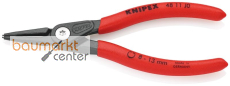 KNIPEX 48 11 J0 SB Pr�zisions-Sicherungsringzange f�r Innenringe in Bohrungen mit rutschhemmendem Kunststoff �berzogen grau atramentiert 140 mm