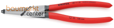 KNIPEX 48 11 J3 SB Pr�zisions-Sicherungsringzange f�r Innenringe in Bohrungen mit rutschhemmendem Kunststoff �berzogen grau atramentiert 225 mm
