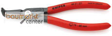 KNIPEX 48 21 J21 SB Pr�zisions-Sicherungsringzange f�r Innenringe in Bohrungen mit rutschhemmendem Kunststoff �berzogen grau atramentiert 165 mm