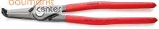 KNIPEX 48 21 J41 Pr�zisions-Sicherungsringzange f�r Innenringe in Bohrungen mit rutschhemmendem Kunststoff �berzogen grau atramentiert 305 mm