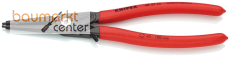 KNIPEX 48 31 J3 Pr�zisions-Sicherungsringzange f�r Innenringe in Bohrungen mit �berdehnungsschutz mit rutschhemmendem Kunststoff �berzogen grau atramentiert 225 mm