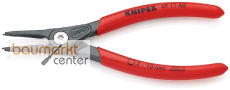 KNIPEX 49 11 A0 SB Pr�zisions-Sicherungsringzange f�r Au�enringe auf Wellen mit rutschhemmendem Kunststoff �berzogen grau atramentiert 140 mm