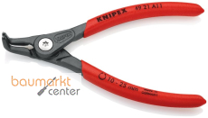 KNIPEX 49 21 A11 SB Pr�zisions-Sicherungsringzange f�r Au�enringe auf Wellen mit rutschhemmendem Kunststoff �berzogen grau atramentiert 130 mm
