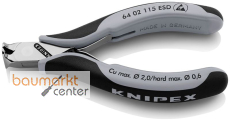 KNIPEX 64 02 115 ESD Elektronik-Vornschneider ESD mit Mehrkomponenten-Hüllen 115 mm KNIPEX 64 02 115 ESD Elektronik-Vornschneider ESD mit Mehrkomponenten-Hüllen 115 mm