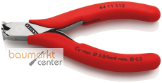 KNIPEX 64 11 115 Elektronik-Vornschneider mit rutschhemmenden Kunststoff-H�llen 115 mm
