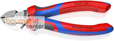 KNIPEX 70 02 160 Seitenschneider mit Comfort-Griffen schwarz atramentiert 160 mm
