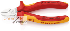 KNIPEX 70 06 140 SB Seitenschneider isoliert mit Mehrkomponenten-H�llen, VDE-gepr�ft verchromt 140 mm